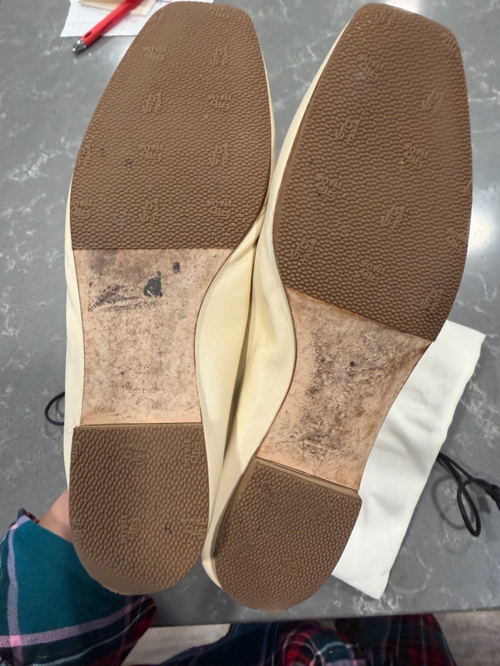 Aeyde Uma Mary-Jane Flats in Creamy Nappa - Picture 11 of 12